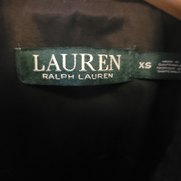 Ralph Lauren Rain Coat, Size XS, Black - Picture 3 of 3